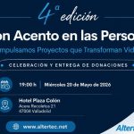 Entrega de donaciones de la IV edición de Con Acento en las Personas de Altertec a entidades solidarias